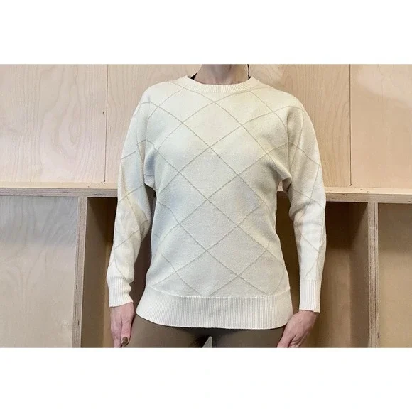 Tamari sweater for women‎ XS Ivory Crisscross Detailing - Picture 4 of 8